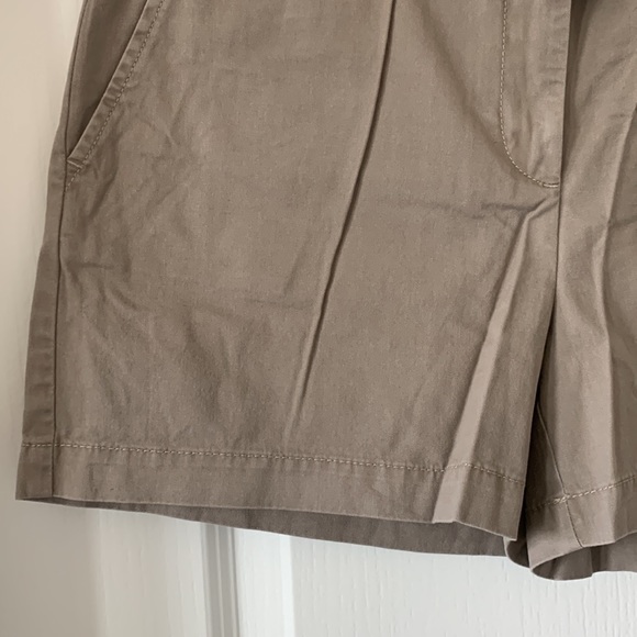 LOFT Light Brown 100% Cotton 4” Inseam Shorts Size 8 New With Tag - Picture 4 of 16